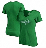 Women Washington Capitals Fanatics Branded St. Patrick's Day White Logo T-Shirt Kelly Green FengYun,baseball caps,new era cap wholesale,wholesale hats